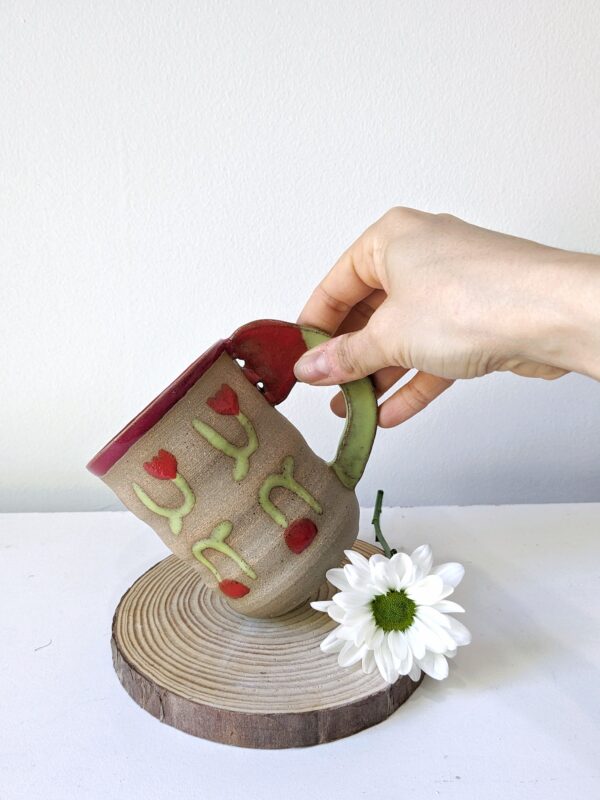 Mugs tulipán de gres - Imagen 3