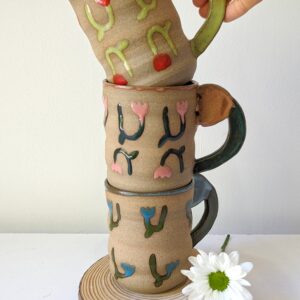 Mugs tulipán de gres