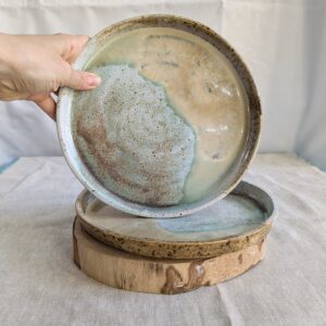 Vajilla turquesa y beis - Plato