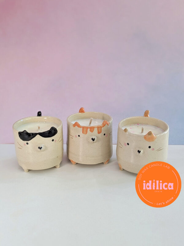 Velas gatito (rellenas por Idilica Spain)