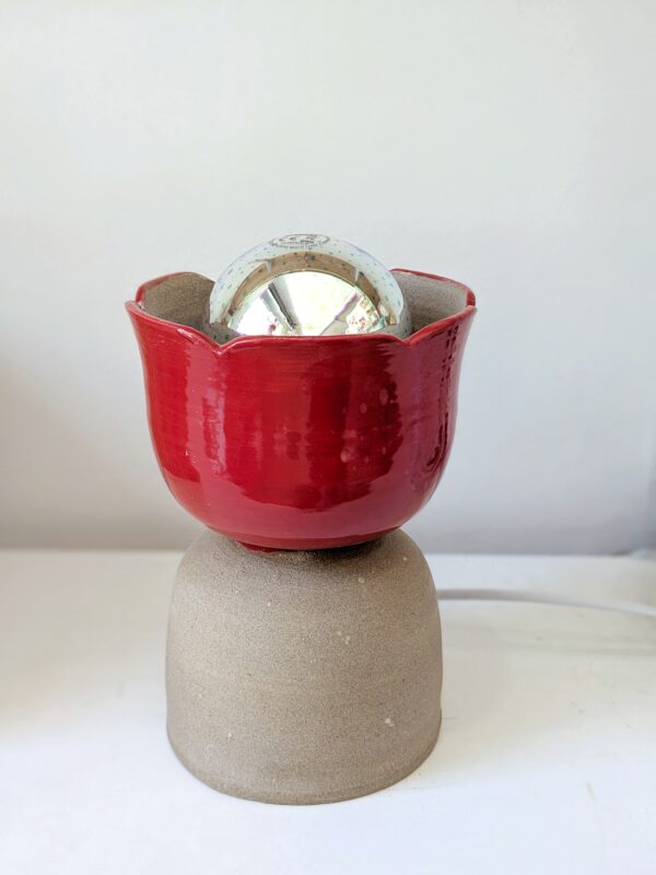 Lámpara tulipán rojo (bombilla incluida) - Imagen 2
