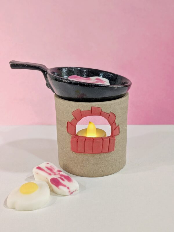 Quemador de cocina con sartén (más paquete de wax melt de Idilica Spain) - Imagen 3