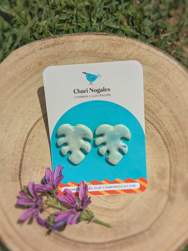 Pendientes MONSTERA (varios colores) - Imagen 3
