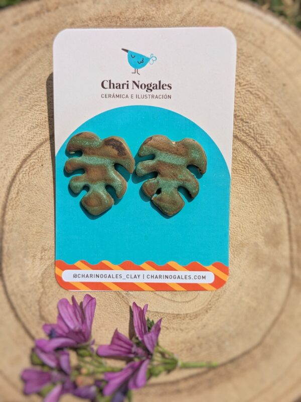 Pendientes MONSTERA (varios colores)