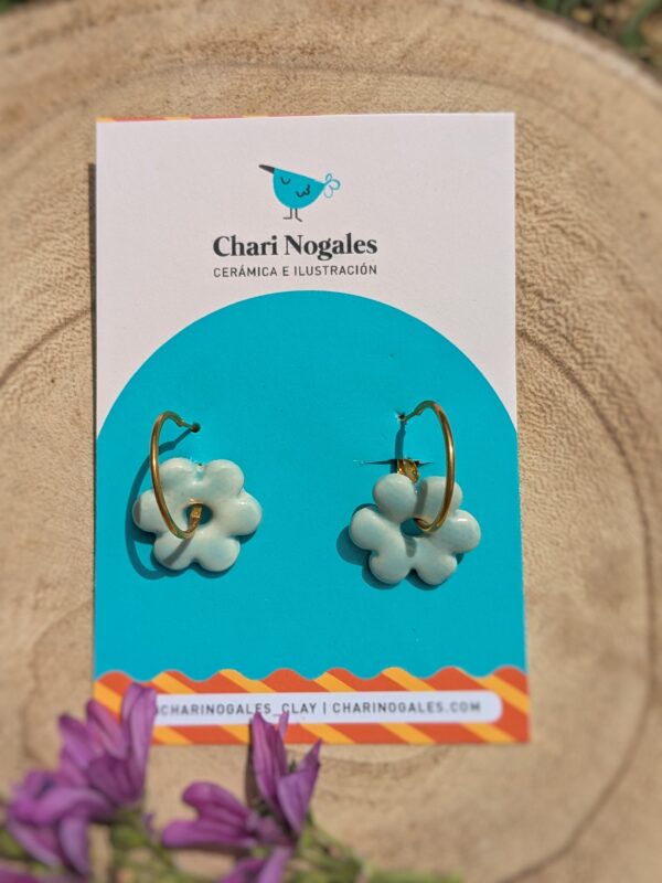 Pendientes FLOR (varios colores) - Imagen 3