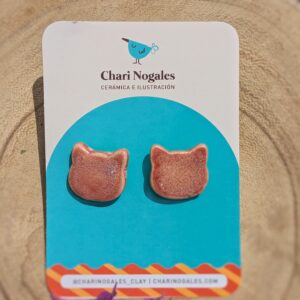 Pendientes GATITO ROSA