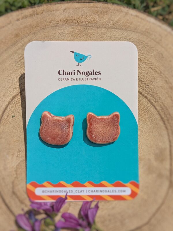 Pendientes GATITO ROSA