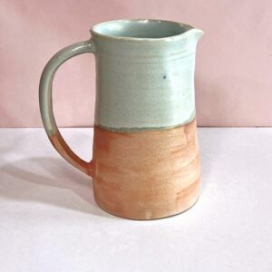 Jarrita leche turquesa y rosa