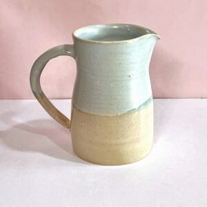 Jarrita leche turquesa y blanco