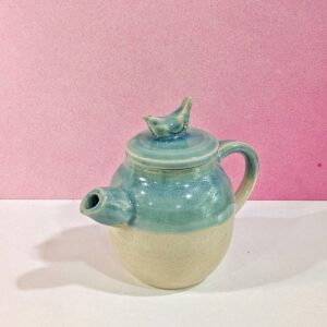 Tetera turquesa pajarito