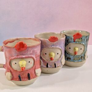 Taza "Gallina en sudadera"