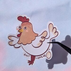 Sticker "shit happens"