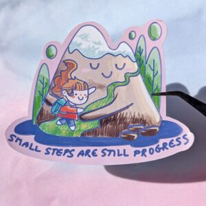 Sticker "small steps are still progress"