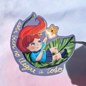 Sticker "Está bien no llegar a todo"