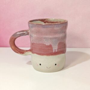 Taza bubble rosa oscuro